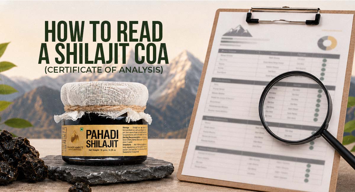 How to Read a Shilajit COA (Certificate of Analysis)