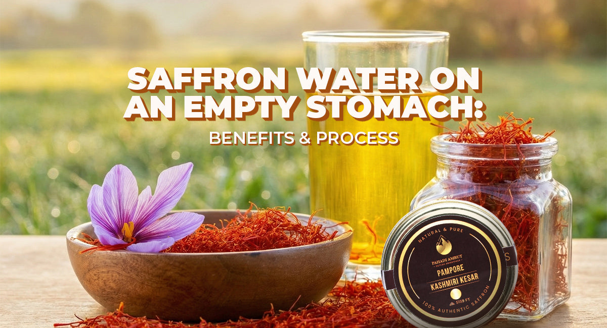 Saffron Water on an Empty Stomach: Benefits & Process