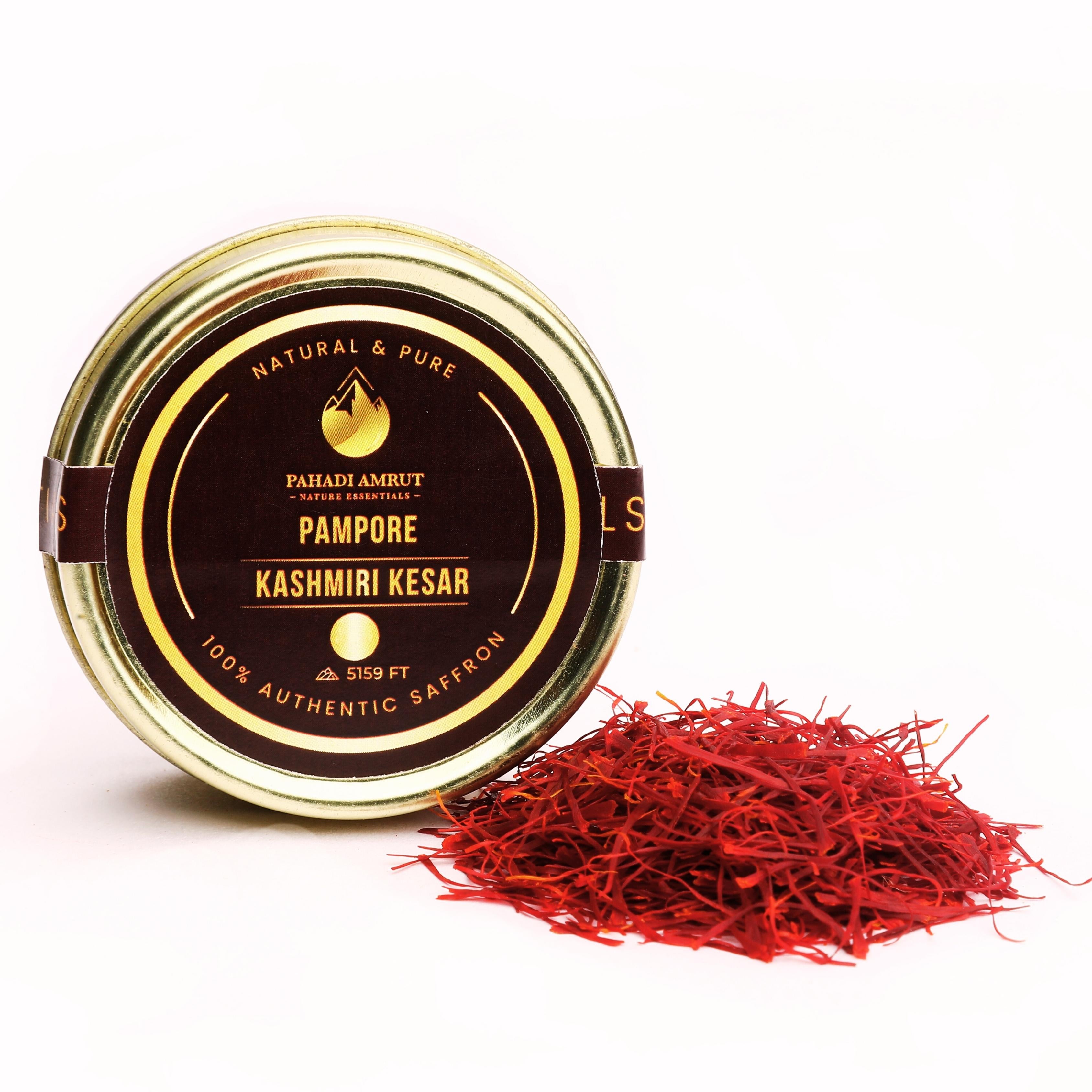 Pampore Kashmiri Kesar: Handpicked, Sun-Dried Saffron Threads